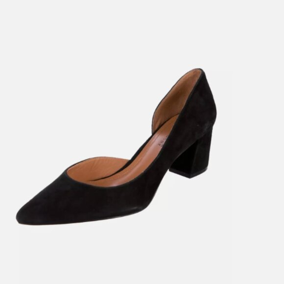 Derek Lam 10 Crosby Willa Black Velvet D'Orsay Pumps - Picture 1 of 10